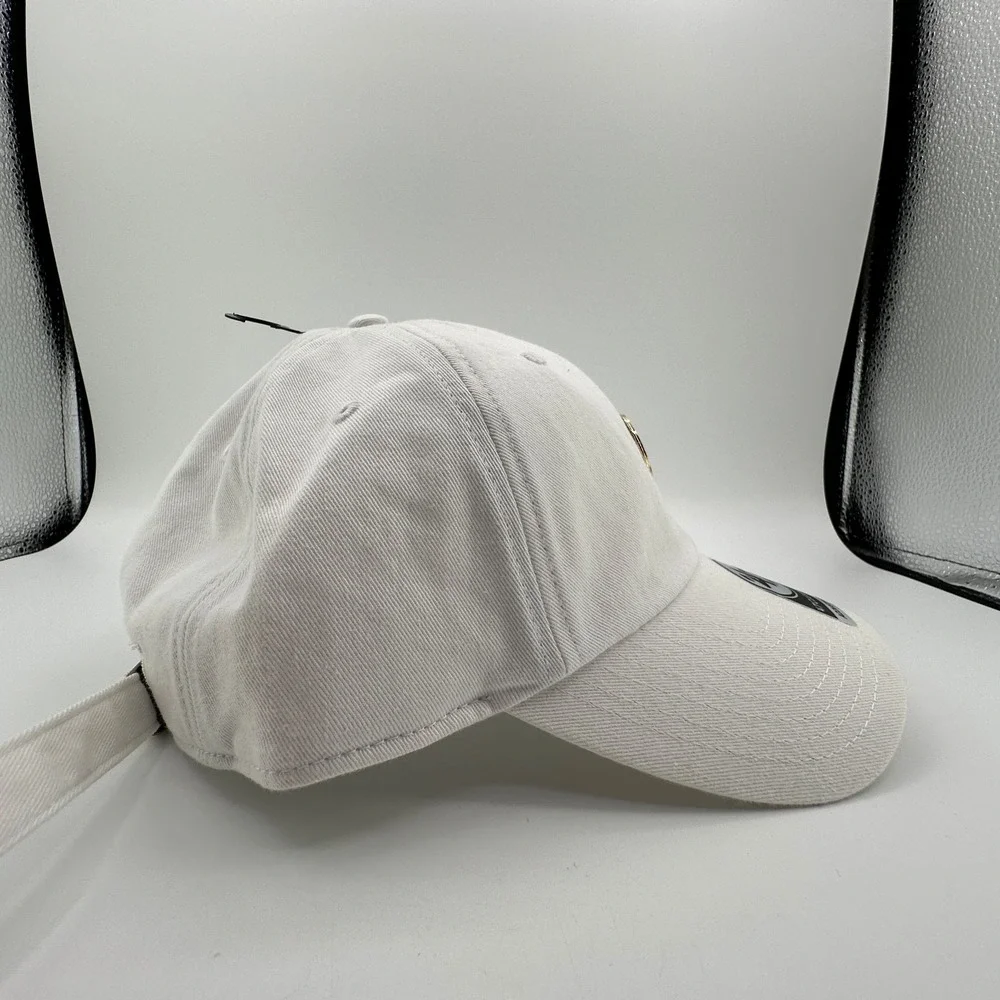 Chicago Cubs '47 Clean Up Hat White Adjustable Strapback Metal Logo Badge NEW